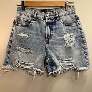 NWOT! FashionNova Distressed Denim Shorts